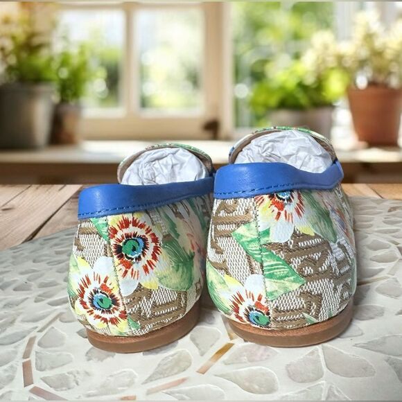 RALPH LAUREN Averi II floral Monogram Jacquard Loafer Flat Driving Shoe NEW - Picture 10 of 14